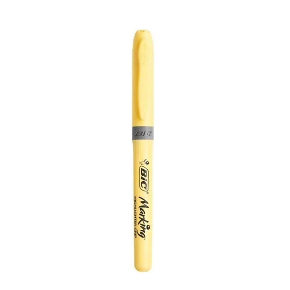 Μαρκαδόρος Υπογράμμισης Grip Pastel Κίτρινο Bic - 125019