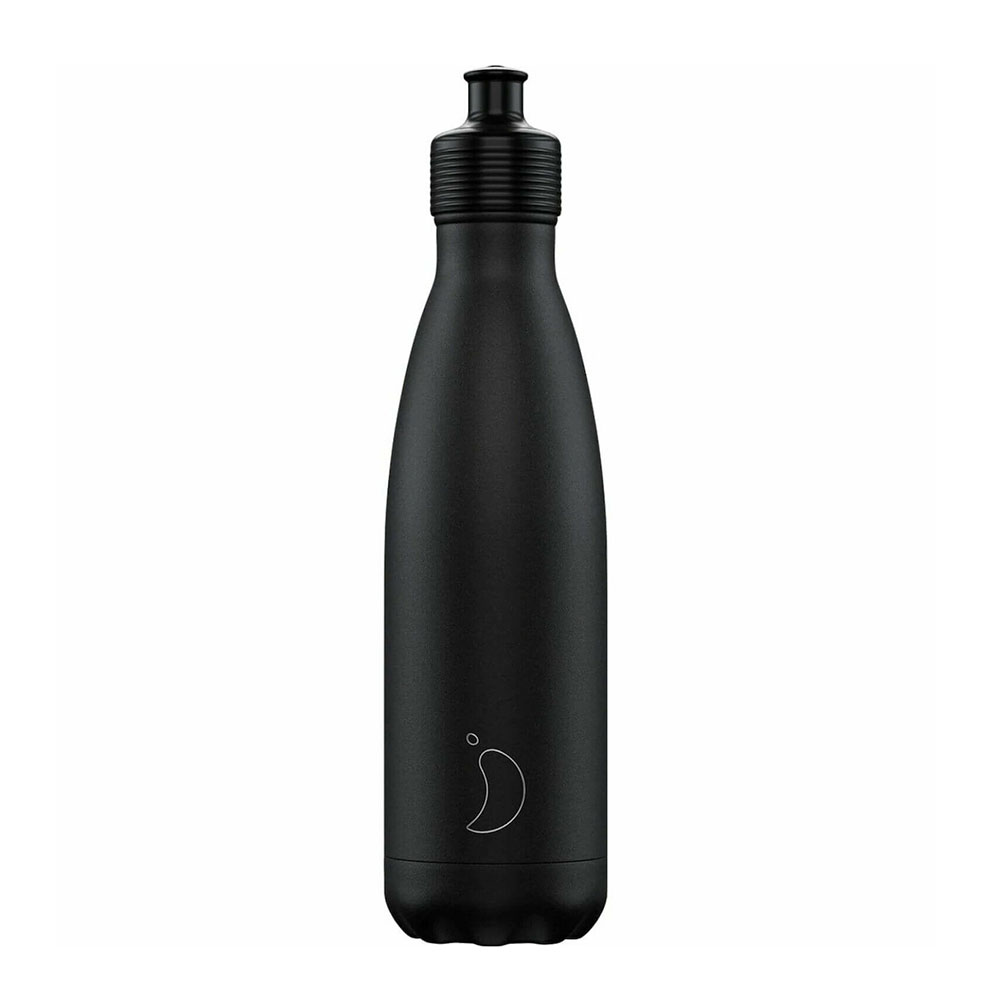 Μεταλλικό Ανοξείδωτο Παγούρι Θερμός Sports Black 500ml 23100 Chilly's
