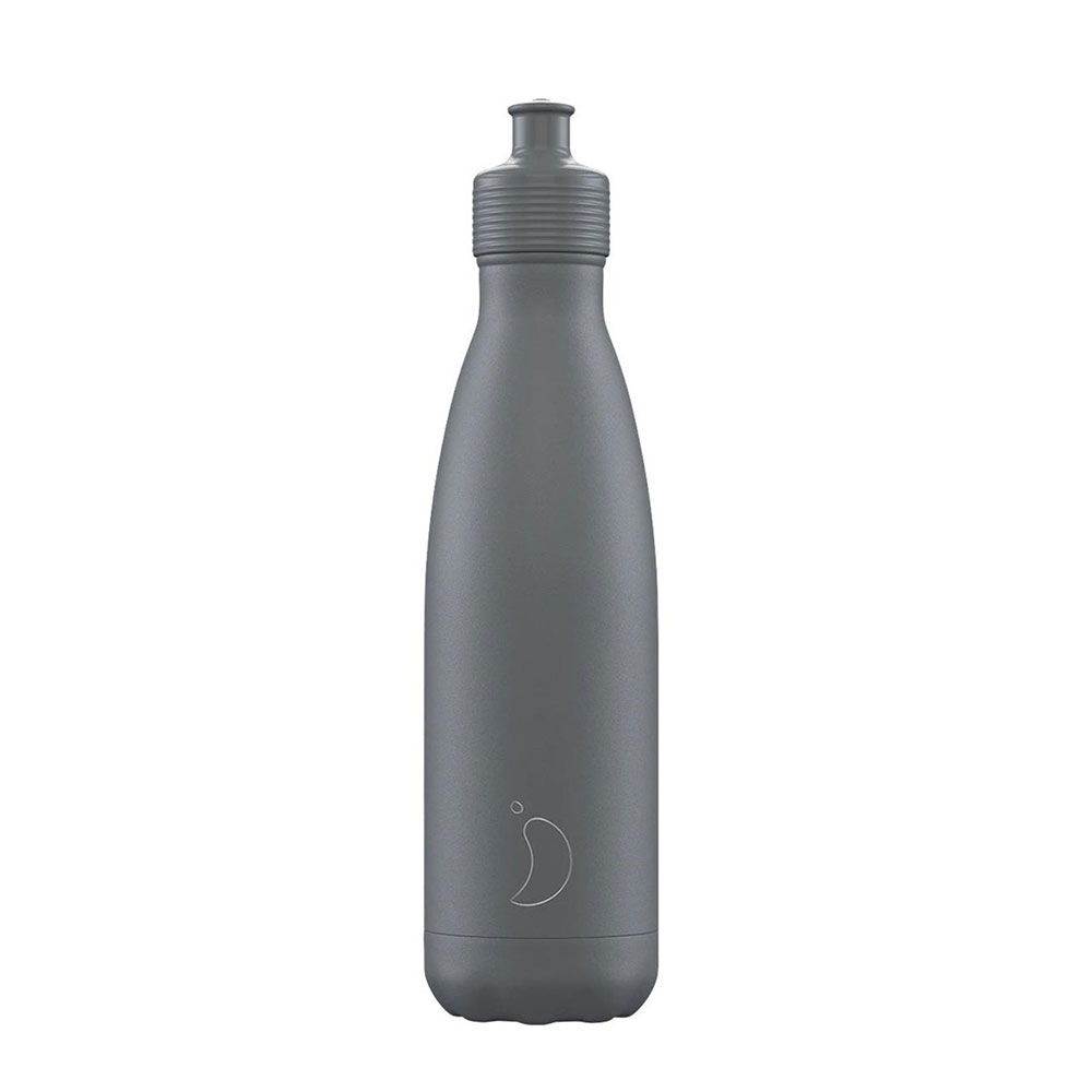 Μεταλλικό Ανοξείδωτο Παγούρι Θερμός Sports Pastel Grey 500ml 23103 Chilly's - 41869