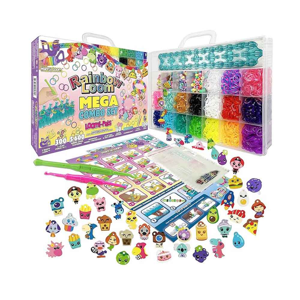 Σετ Κατασκευής Κοσμημάτων Loomi-Pals Mega Combo R0101 Rainbow Loom - 1