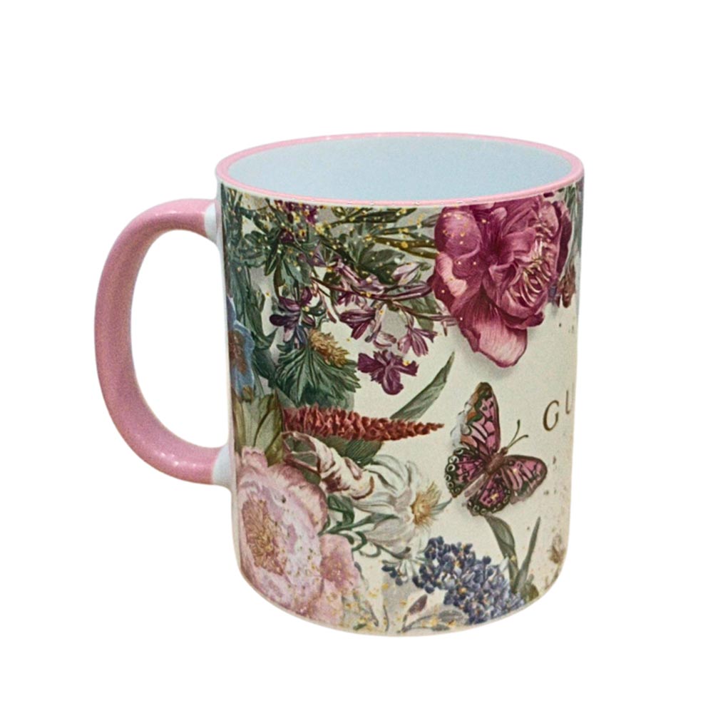 Κεραμική Κούπα Gucci Beige Floral - 1