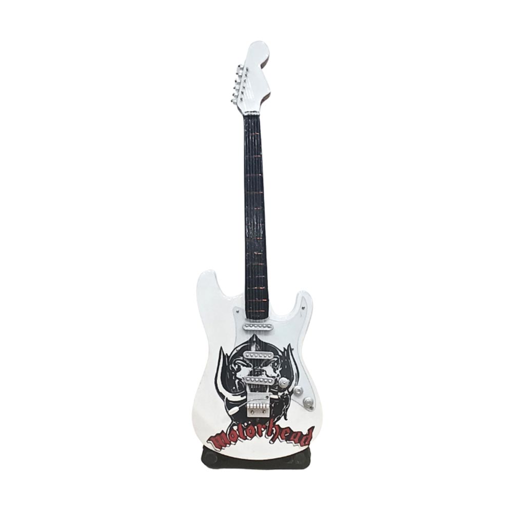 Διακοσμητική Ηλεκτρική Κιθάρα με Βάση Motorhead White 