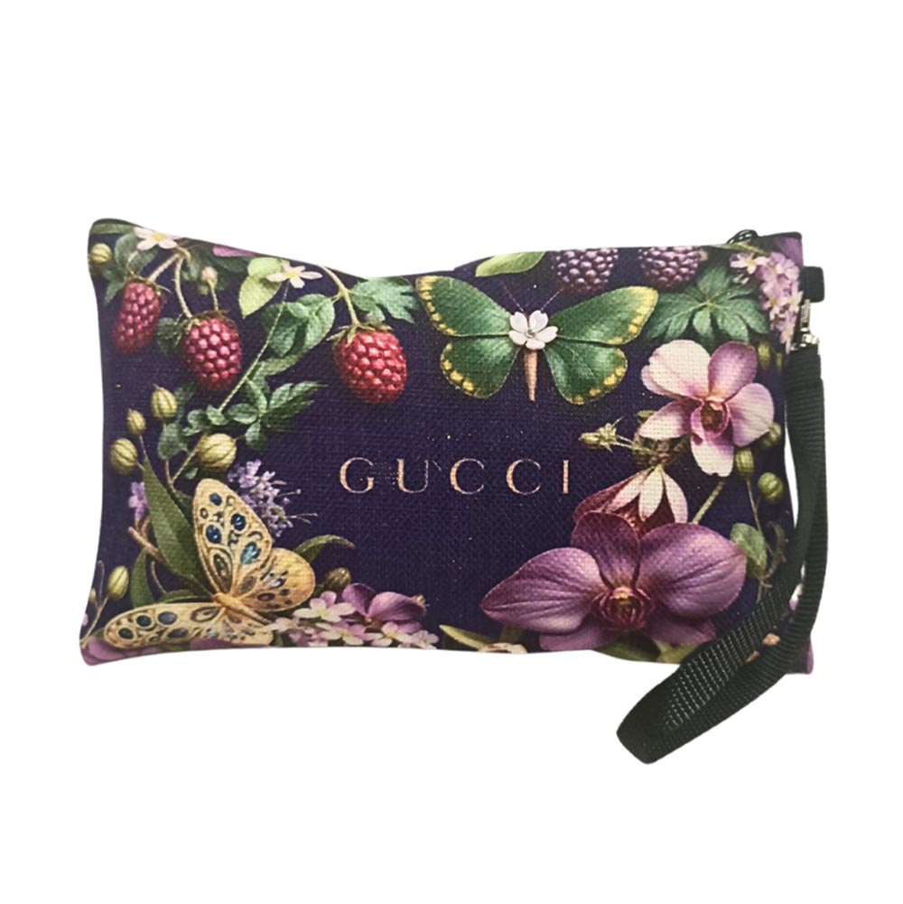 Τσαντάκι Νεσεσέρ με Εκτύπωση Gucci Purple Floral - 117123