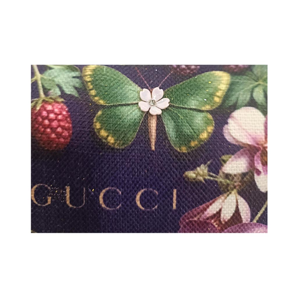 Τσαντάκι Νεσεσέρ με Εκτύπωση Gucci Purple Floral - 1
