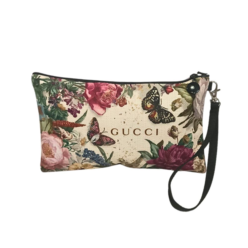 Τσαντάκι Νεσεσέρ με Εκτύπωση Gucci Beige Floral - 117131