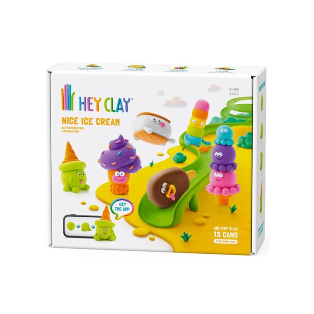 Παιχνίδι Κατασευών με Πηλό Hey Clay Nice Ice Cream 440078 Desyllas - 105568