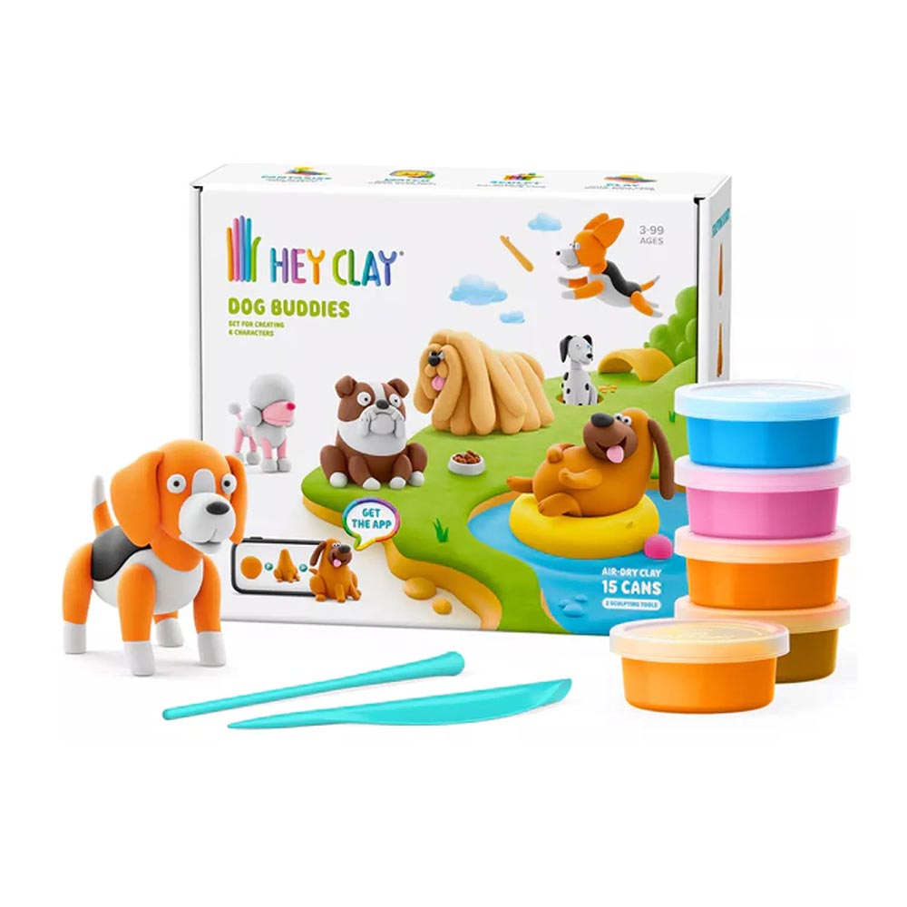 Παιχνίδι Κατασευών με Πηλό Hey Clay Dog Buddies 440079 Desyllas - 105570