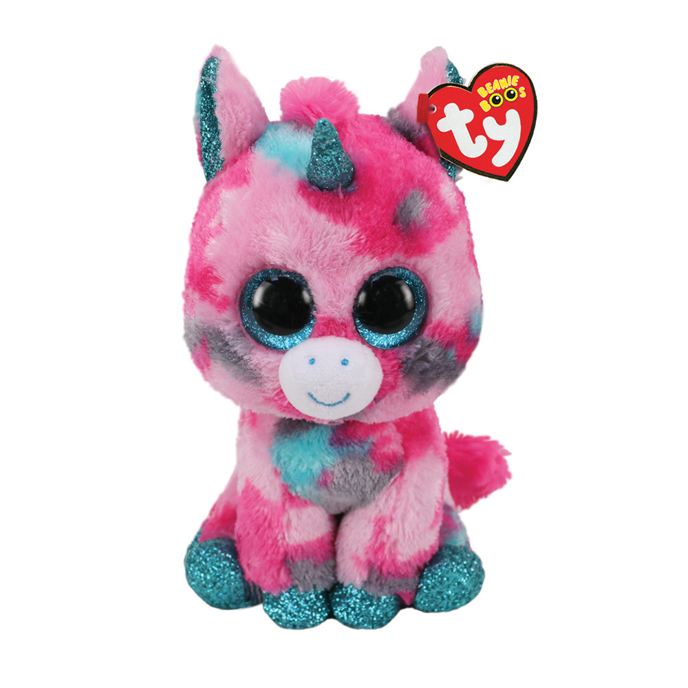 Λούτρινο Χνουδωτό Μονόκερος Ροζ/Γαλάζιο 15εκ 1607-36313 Ty Beanie Boos AS - 114618