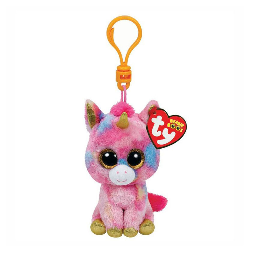 Λούτρινο Χνουδωτό Μπρελόκ Κλιπ Μονόκερος Ροζ/Γαλάζιο 8,5Εκ 1607-36619 TY Beanie Boos AS - 114620
