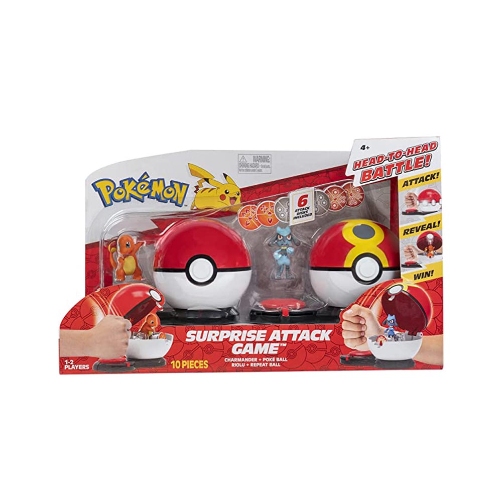 Παιχνίδι Μάχης Surprise Attack Game - Charmander & Riolu PKW2505 Jazwares - 0