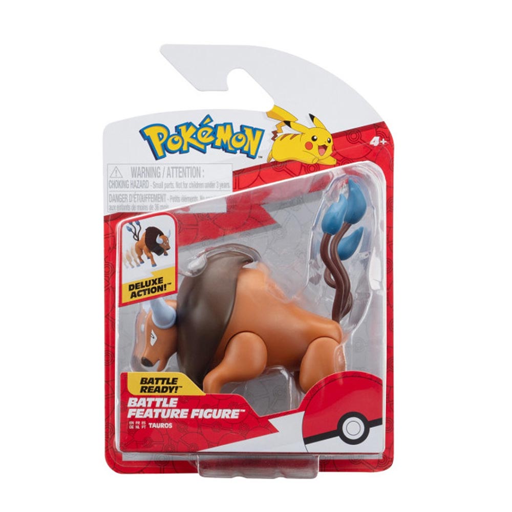 Φιγούρα Μάχης Pokemon - Tauros 11cm PKW3369 Jazwares - 89694