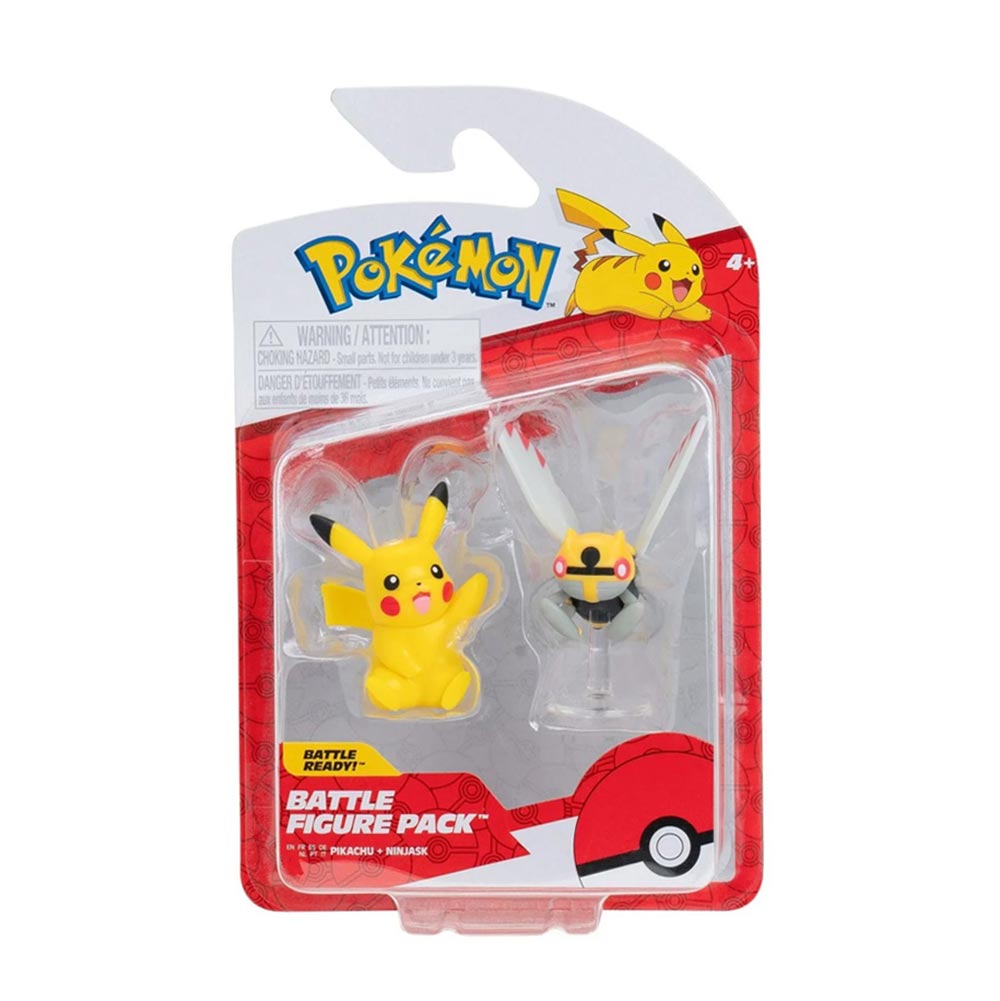 Φιγούρες Μάχης Pokemon - Ninjask & Pikachu PKW3576 Jazwares - 89717