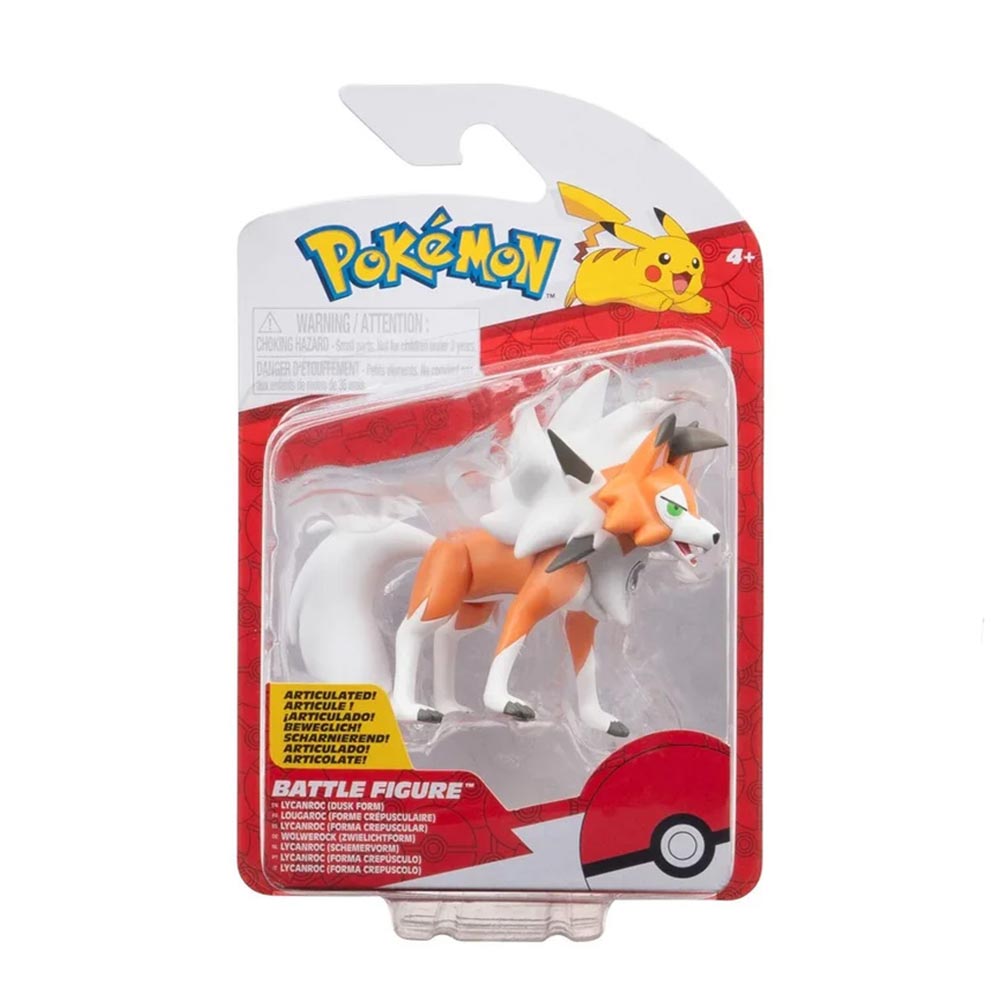 Φιγούρες Μάχης Pokemon - Lycanroc PKW3580 Jazwares - 89721