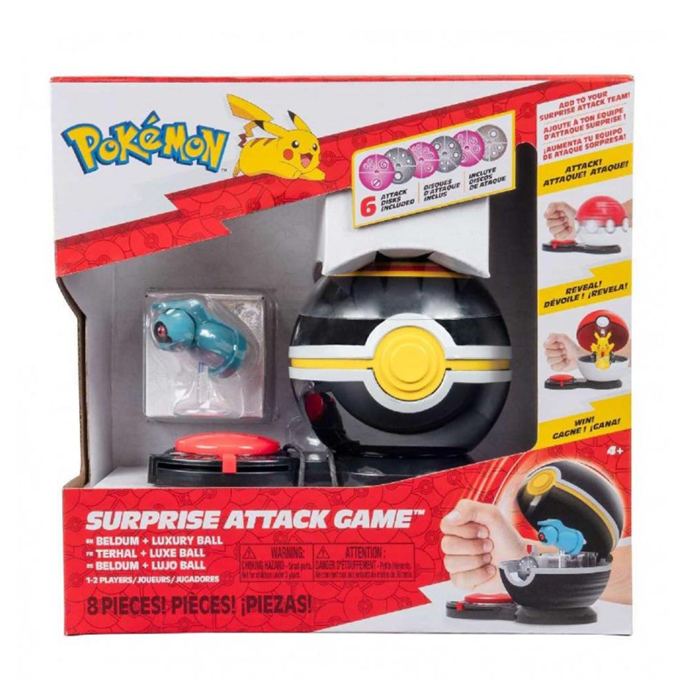 Παιχνίδι Μάχης Surprise Attack - Beldum & Luxury Ball PKW3718 Jazwares - 89767