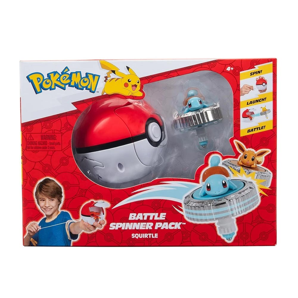 Σετ Pokemon Battle Spinner Pack - Squirtle & Poke Ball PKW4400 Jazwares - 89745