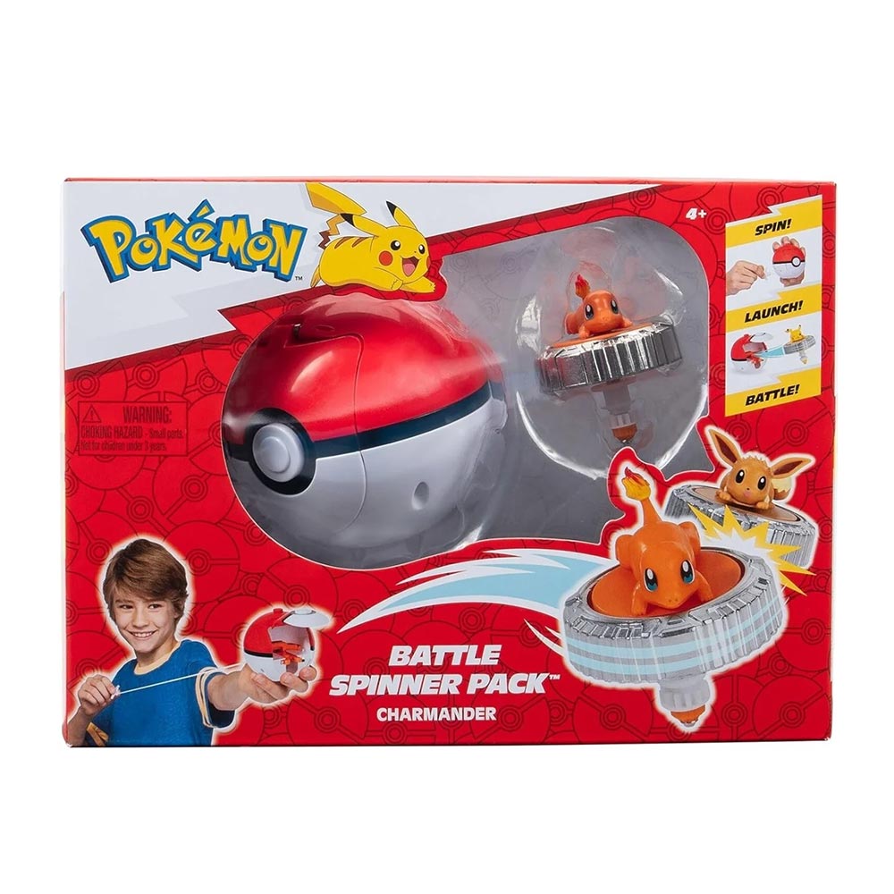 Σετ Pokemon Battle Spinner Pack - Charmander & Poke Ball PKW4401 Jazwares - 89748