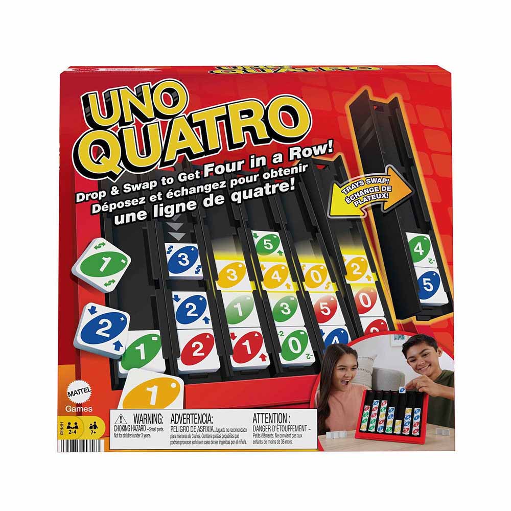 Επιτραπέζιο Παιχνίδι Uno Quatro HPF82 Mattel - 0
