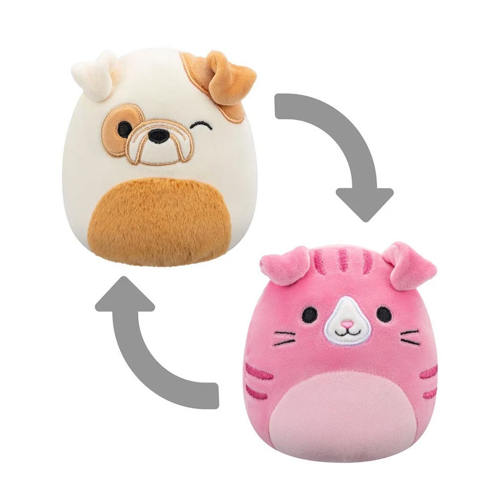 Λούτρινο Squishmallows Flipmallows Geraldine & Brock 2 Σε 1 - 13cm JWSQ0128-C Jazwares - 1