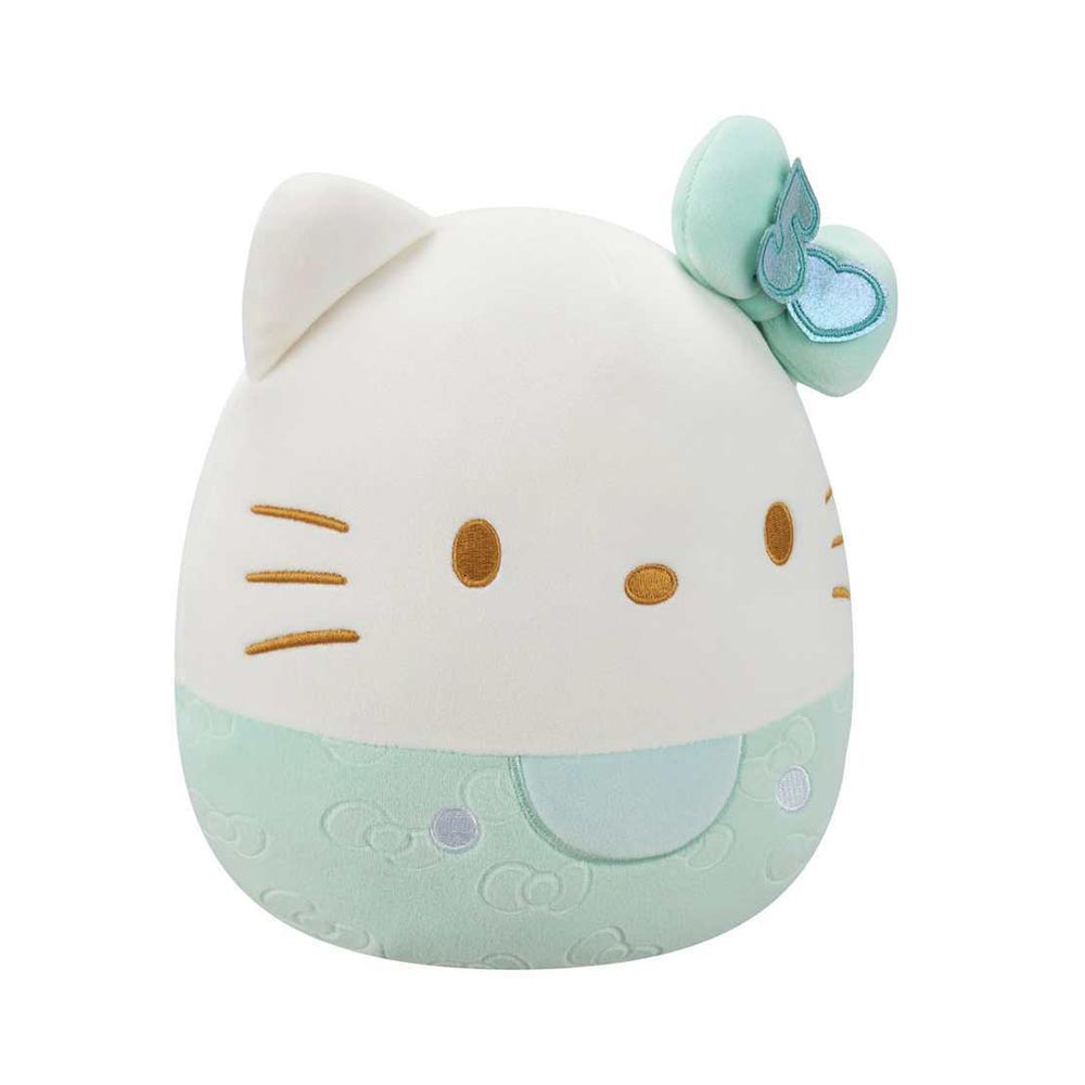 Λούτρινο Squishmallows Hello Kitty 50th Anniversary - Πράσινος Φιόγκος 20cm SQSN00498 Jazwares - 1