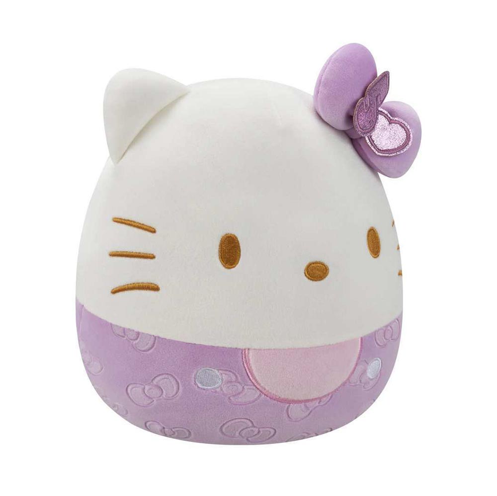 Λούτρινο Squishmallows Hello Kitty 50th Anniversary - Μωβ Φιόγκος 20cm SQSN00499 Jazwares - 1