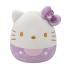 Λούτρινο Squishmallows Hello Kitty 50th Anniversary - Μωβ Φιόγκος 20cm SQSN00499 Jazwares - 2