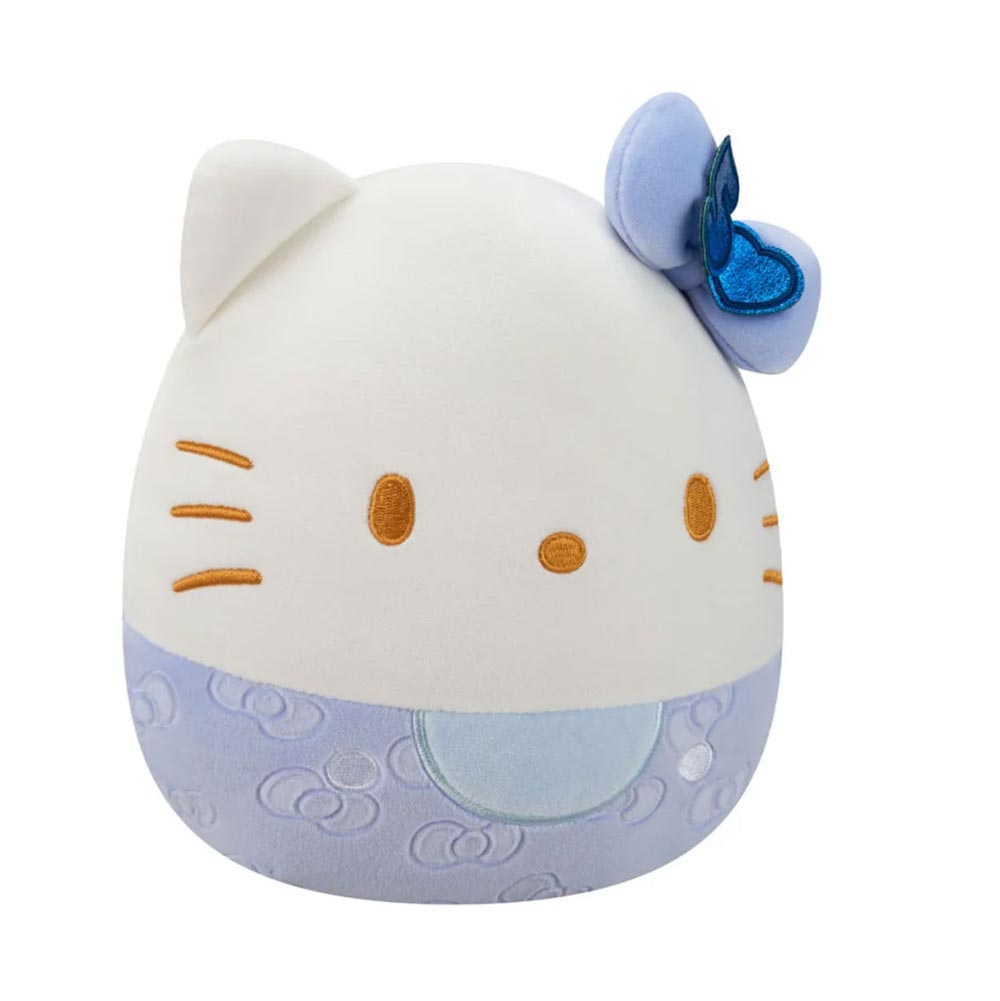 Λούτρινο Squishmallows Hello Kitty 50th Anniversary - Μπλε Φιόγκος 20cm SQSN00500 Jazwares - 5