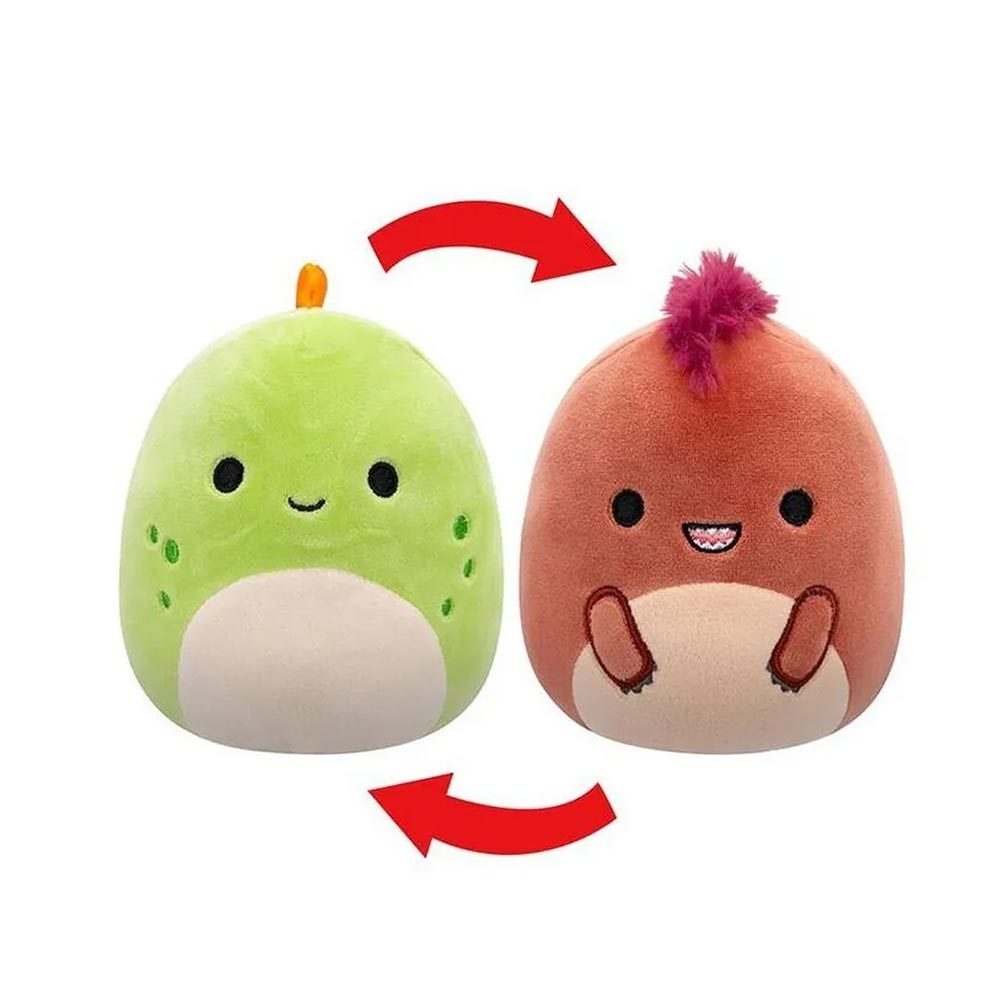 Λούτρινο Squishmallows Flipmallows Seanster & Kelly 2 Σε 1 - 13cm JWSQ0230 Jazwares - 1