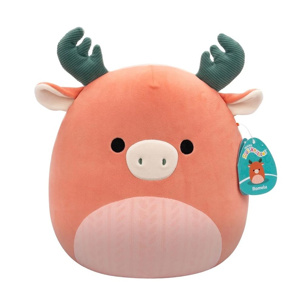 Λούτρινο Squishmallows Ανάγλυφο - Romelu the Moose 30.5cm JWSQ6685 Jazwares - 88500