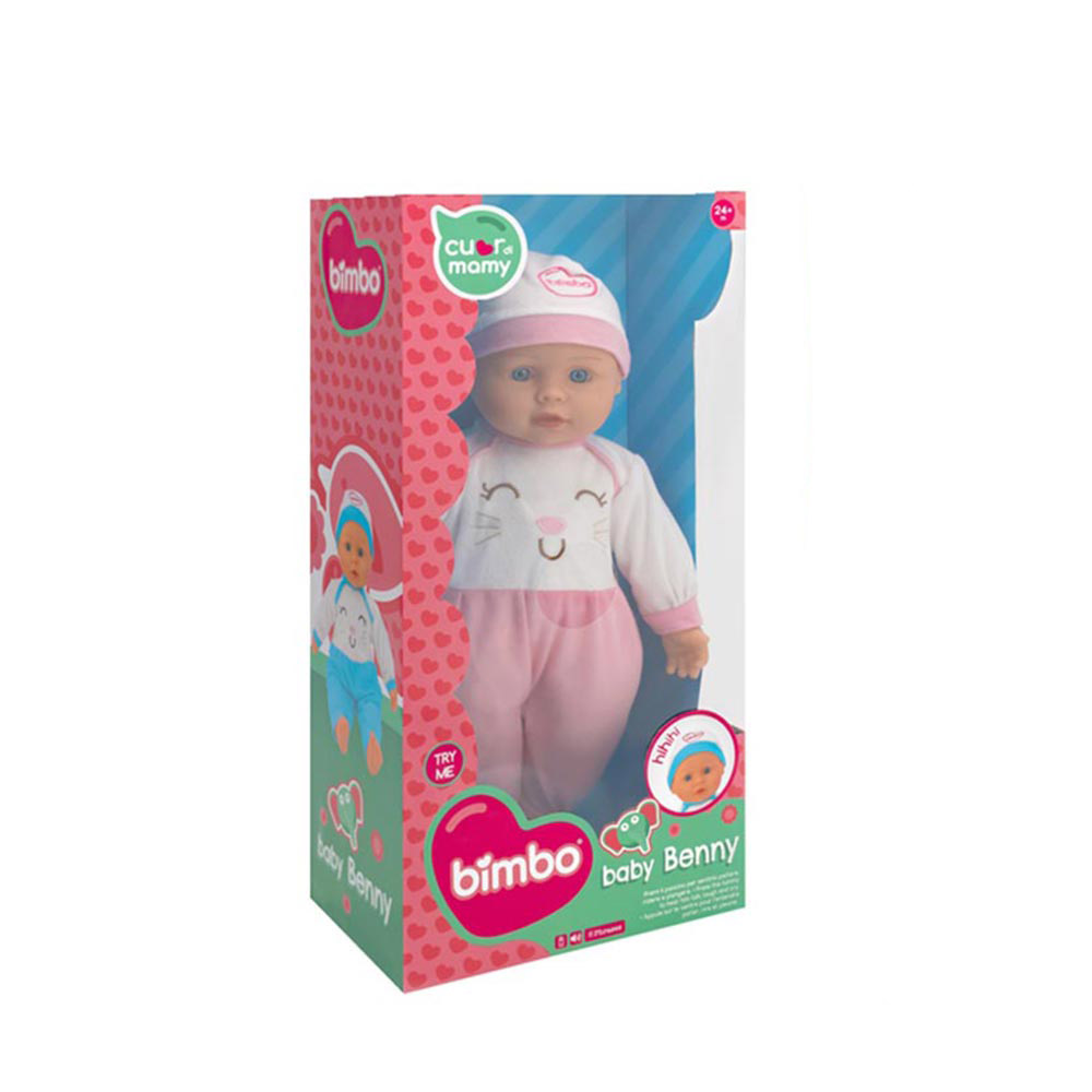 Μαλακό Μωρό Try-me 40CM (Ροζ) 39461 Globo Bimbo - 1
