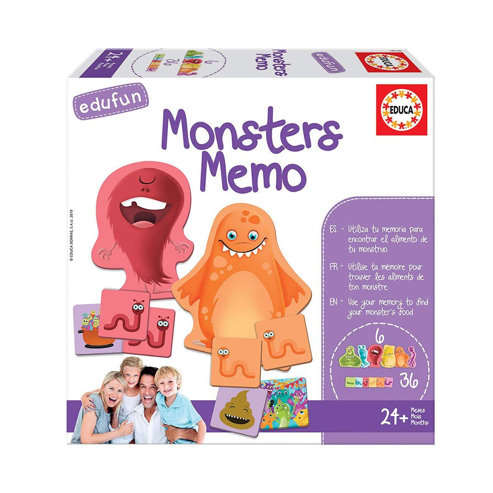 Επιτραπέζιο Παιχνίδι Monsters Memo 18126 Educa  - 18866