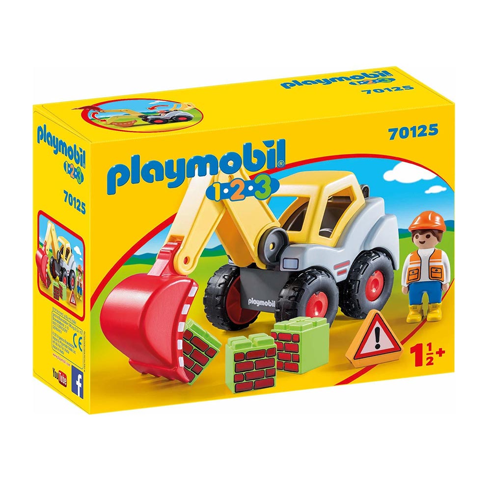 1.2.3. Φορτωτής Εκσκαφέας 70125 Playmobil  - 0