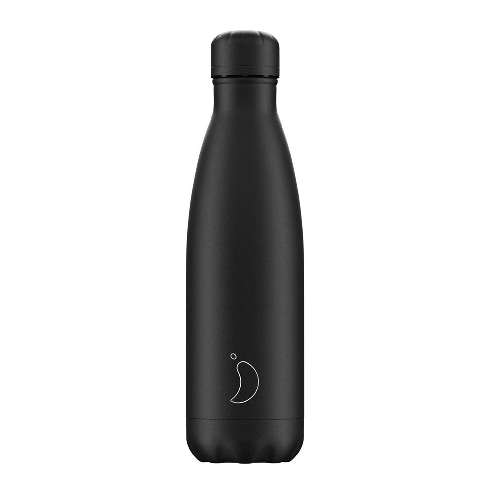 Ανοξείδωτο Μπουκάλι Θερμός Monochrome Edition All Black 500ml Chillys - 0