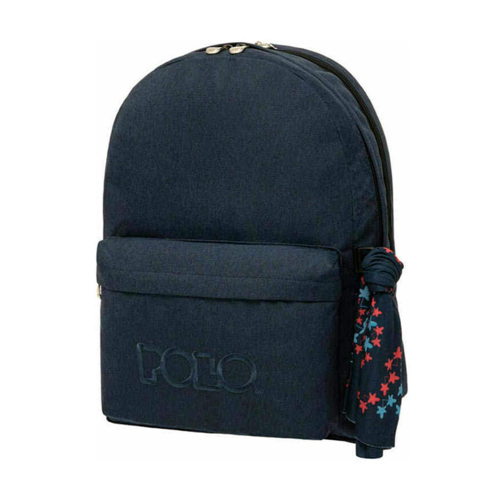 Τσάντα Πλάτης Original Double Scarf Jean Blue (2021) 9-01-235-5100 Polo με ΕΓΓΥΗΣΗ - 17326