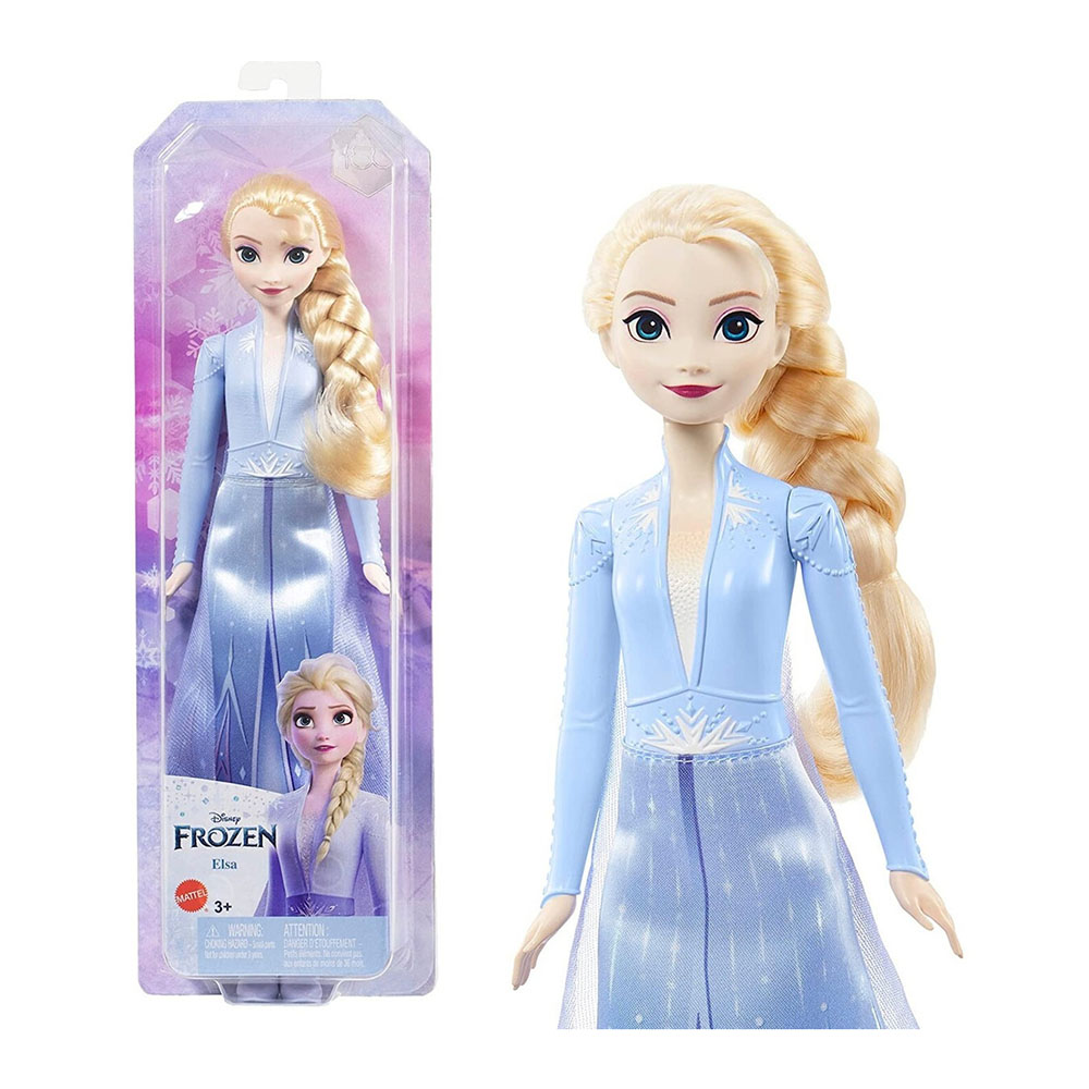 Κούκλα Elsa Frozen Με Γαλάζιο Φόρεμα HLW48 Disney Mattel  - 112275