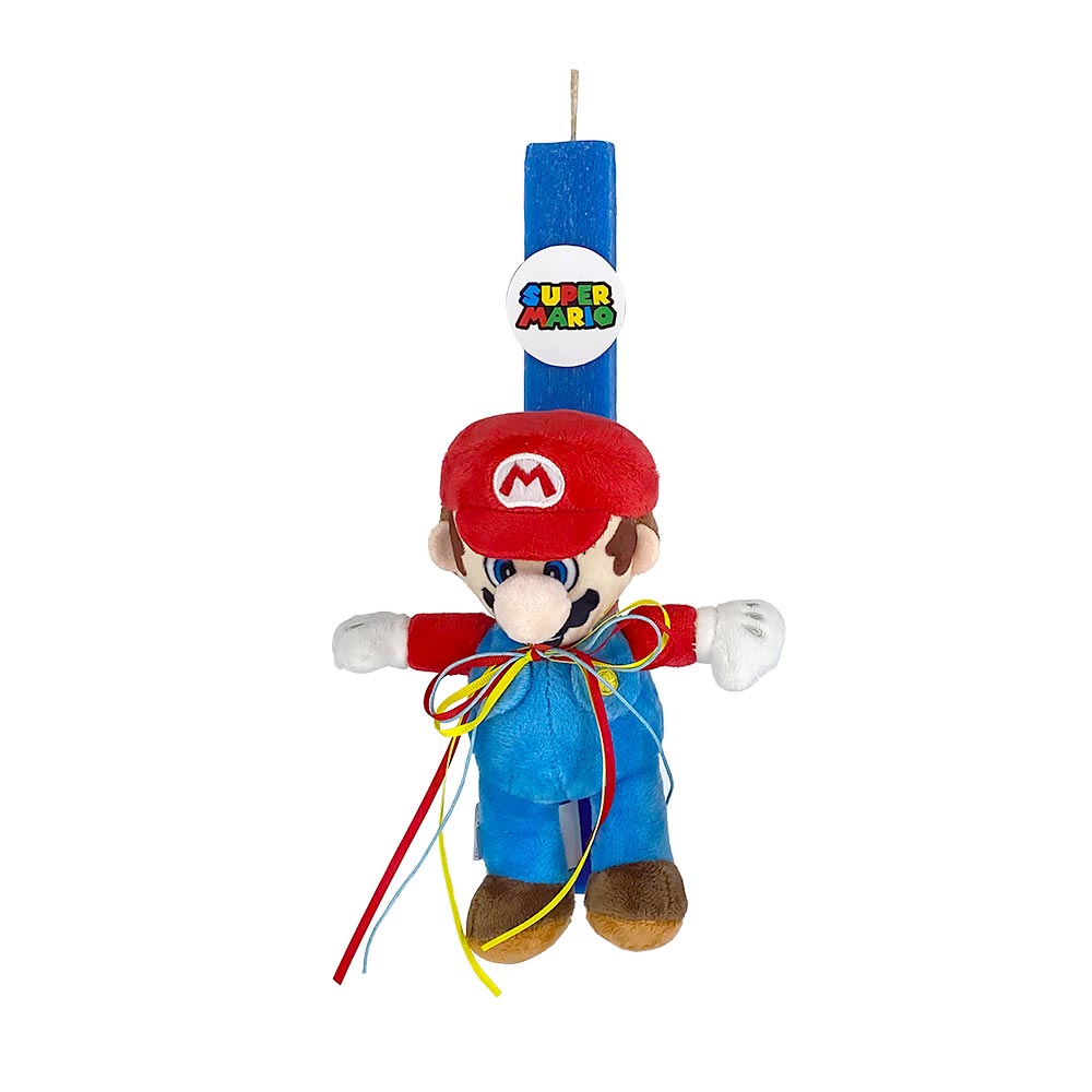 Χειροποίητη Αρωματική Λαμπάδα με Γνήσιο Λούτρινο Super Mario - 0