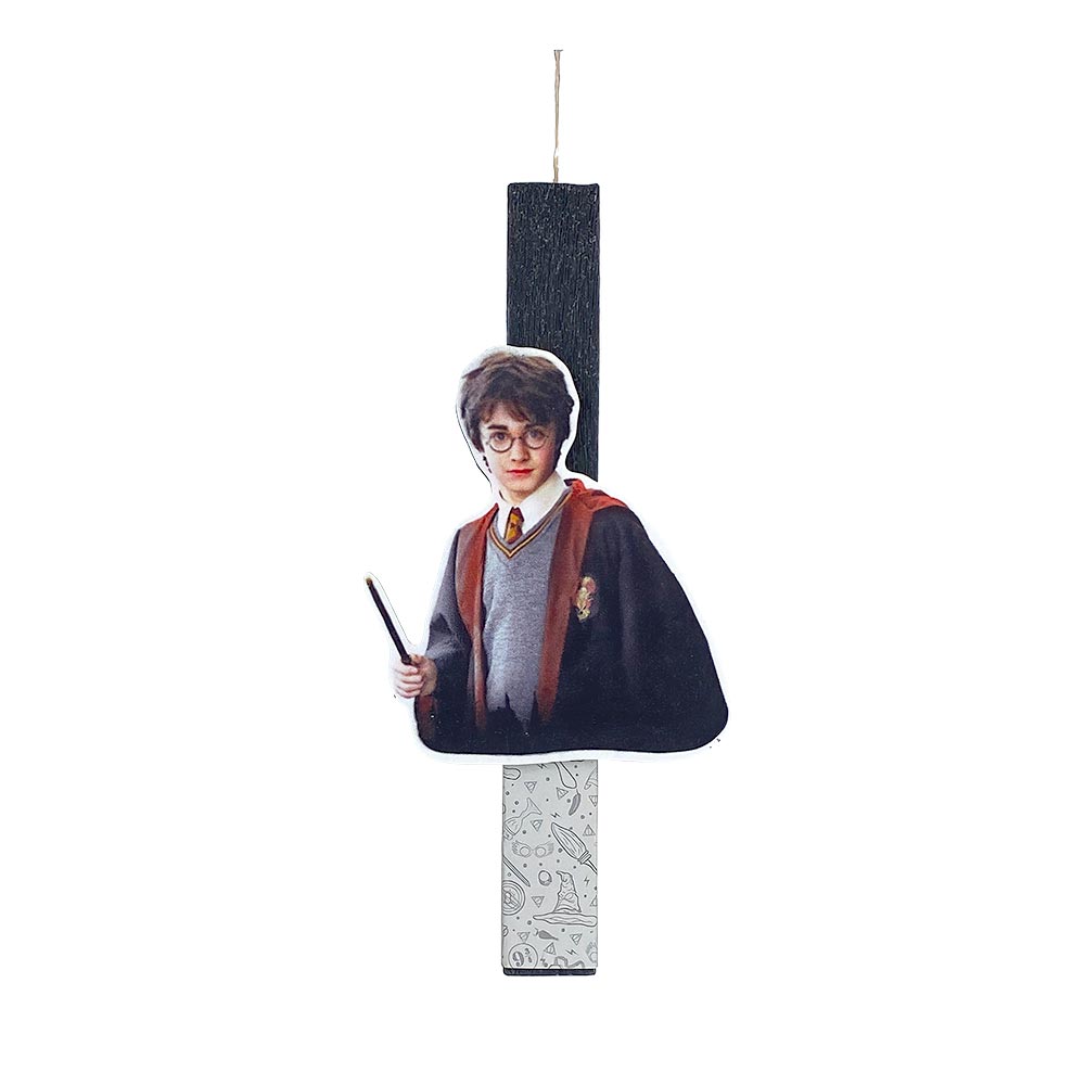 Χειροποίητη Αρωματική Λαμπάδα με Ξύλινο Διακοσμητικό Harry Potter - 0