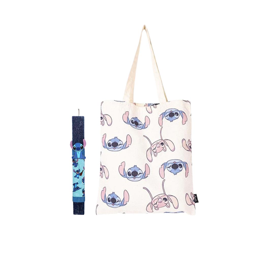 Χειροποίητη Αρωματική Λαμπάδα για Κορίτσι με Υφασμάτινη Τσάντα Ώμου Stitch & Angel - 112620