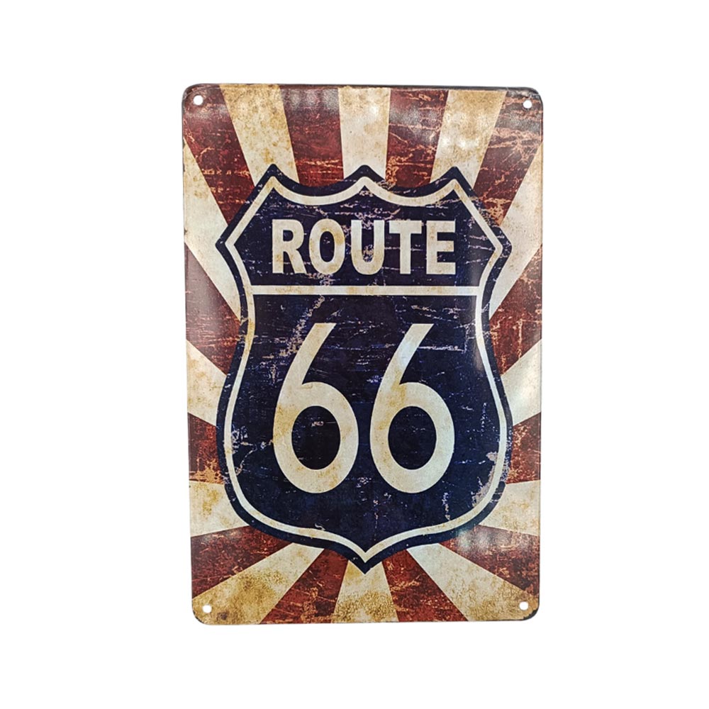 Χειροποίητη Αρωματική Λαμπάδα για Αγόρι με Μεταλλικό Κάδρο Route 66 - 1