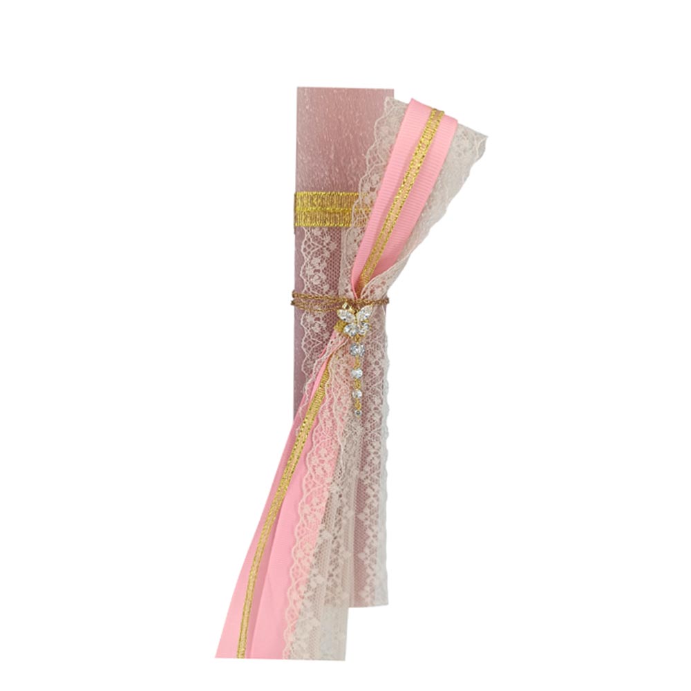 Χειροποίητη Αρωματική Λαμπάδα για Κορίτσι με Διακοσμητικό Κολιέ Πεταλούδα - 1