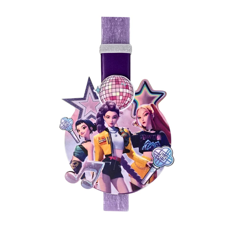 Χειροποίητη Αρωματική Λαμπάδα για Κορίτσι με Ξύλινο Διακοσμητικό Huntrix - 1