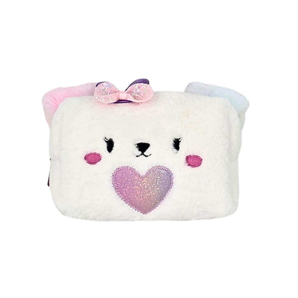 Χειροποίητη Αρωματική Λαμπάδα για Κορίτσι με Γούνινο Νεσεσέρ Σκυλάκι - 3