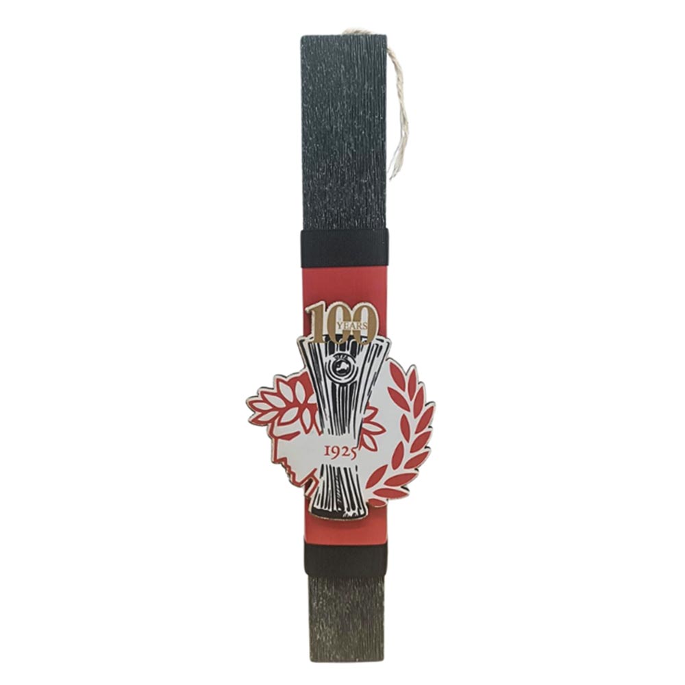 Χειροποίητη Αρωματική Λαμπάδα για Αγόρι με Ξύλίνη Βάση Κύπελλο UEFA Ολυμπιακός - 1