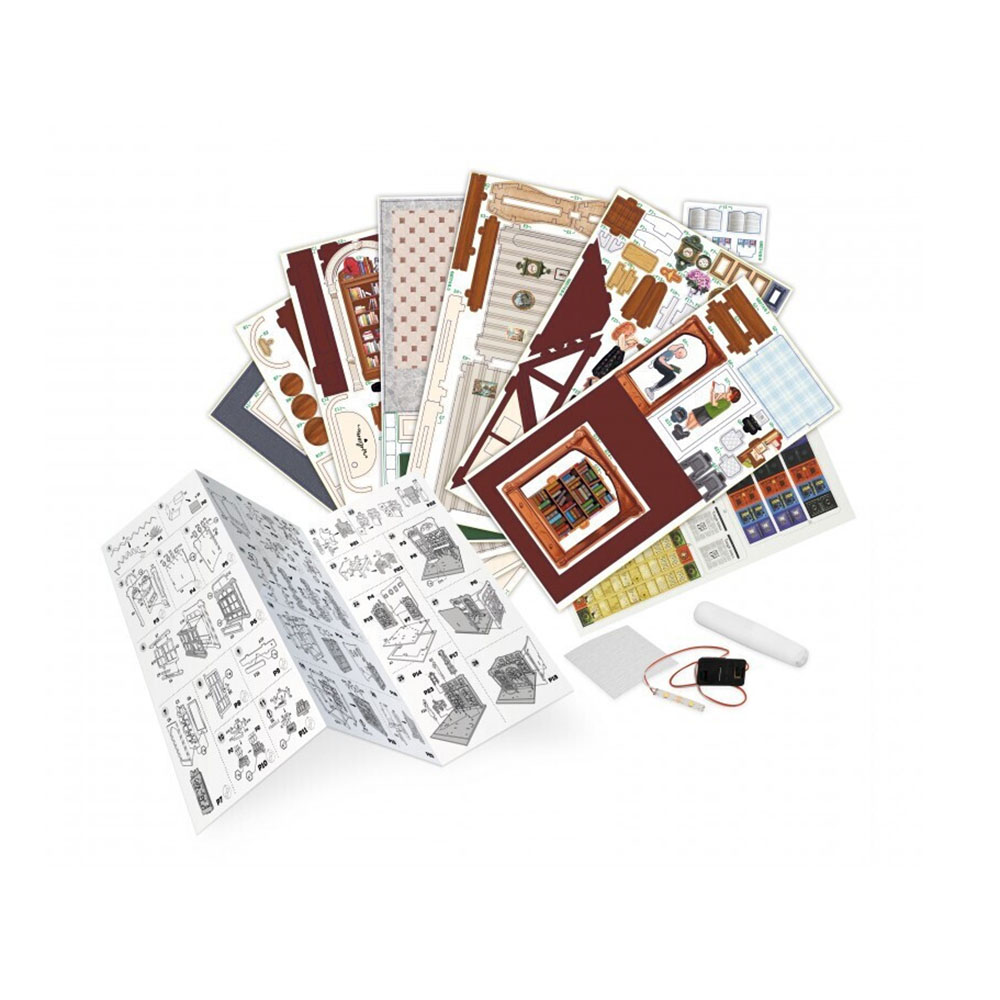 Ξύλινη Κατασκευή 3D Bookshop Diorama 10+ ετών 68074 Buki France - 2