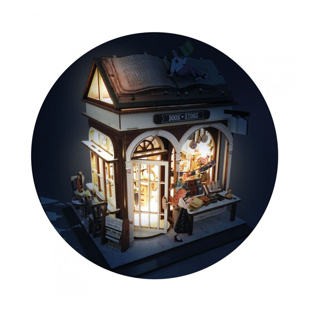Ξύλινη Κατασκευή 3D Bookshop Diorama 10+ ετών 68074 Buki France - 4