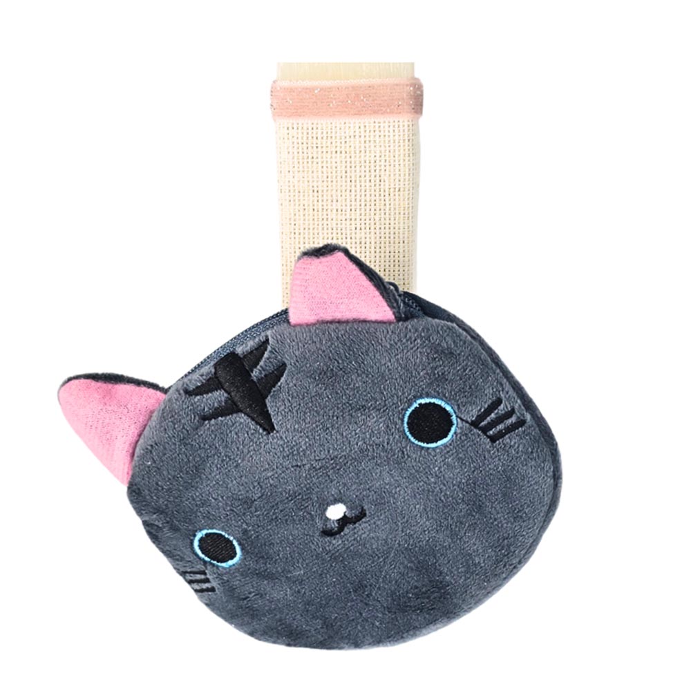 Χειροποίητη Αρωματική Λαμπάδα για Κορίτσι με Πορτοφολάκι Γατούλα Γκρι - 1