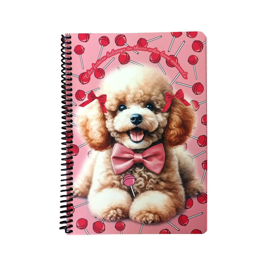 Τετράδιο Β5 Σπιράλ 70Φ 2Θ 17x25 Love Poodle 357-21402 Back Me Up - 105437