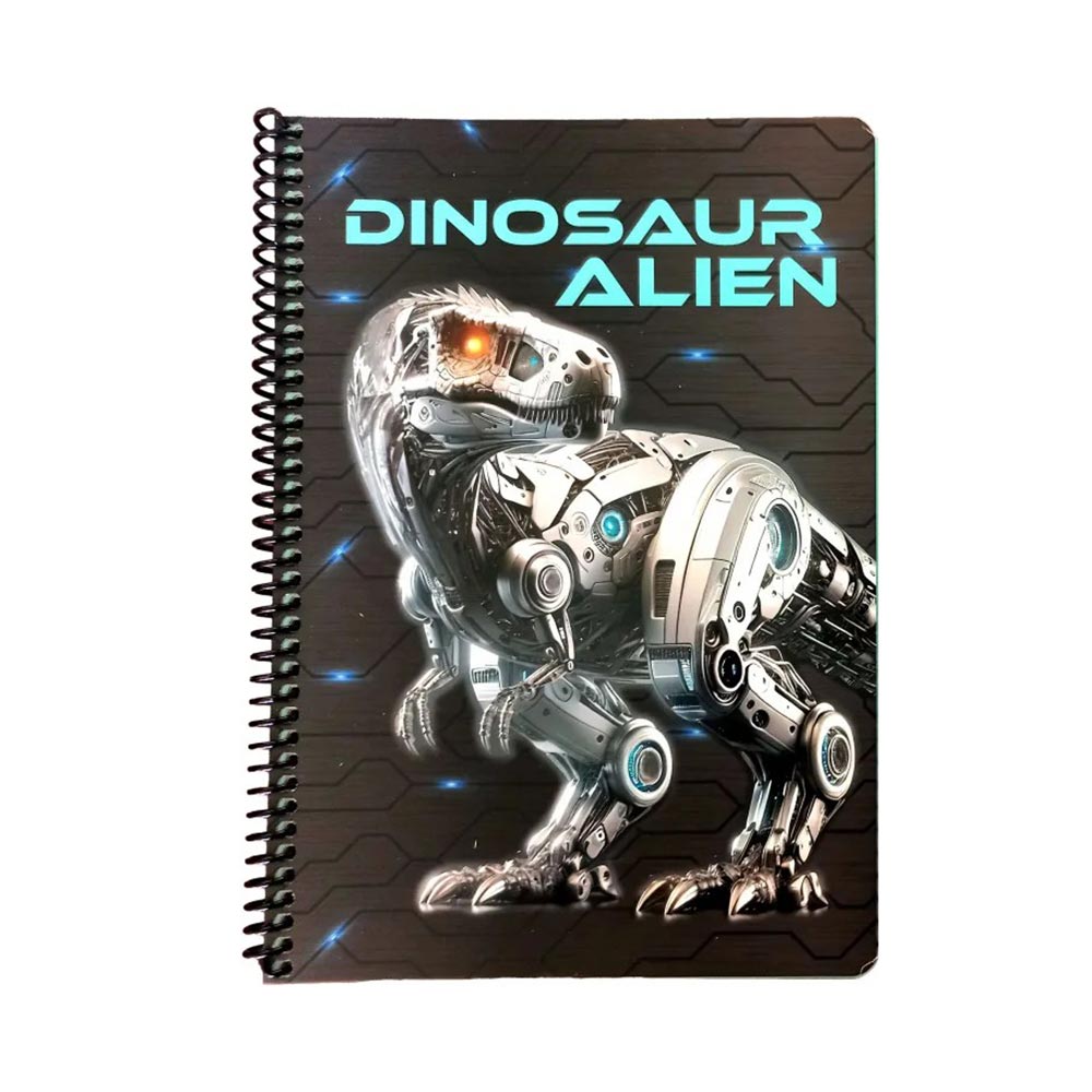 Τετράδιο Β5 Σπιράλ 70Φ 2Θ 17x25 Dinosaur Alien 357-26402 Back Me Up - 105452