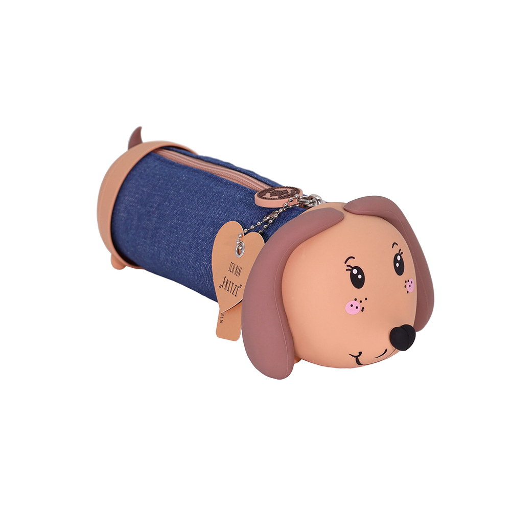 Κασετίνα Τζίν Denim Fritzi the Dachsund 26502 Lulubug Handmade - 117991