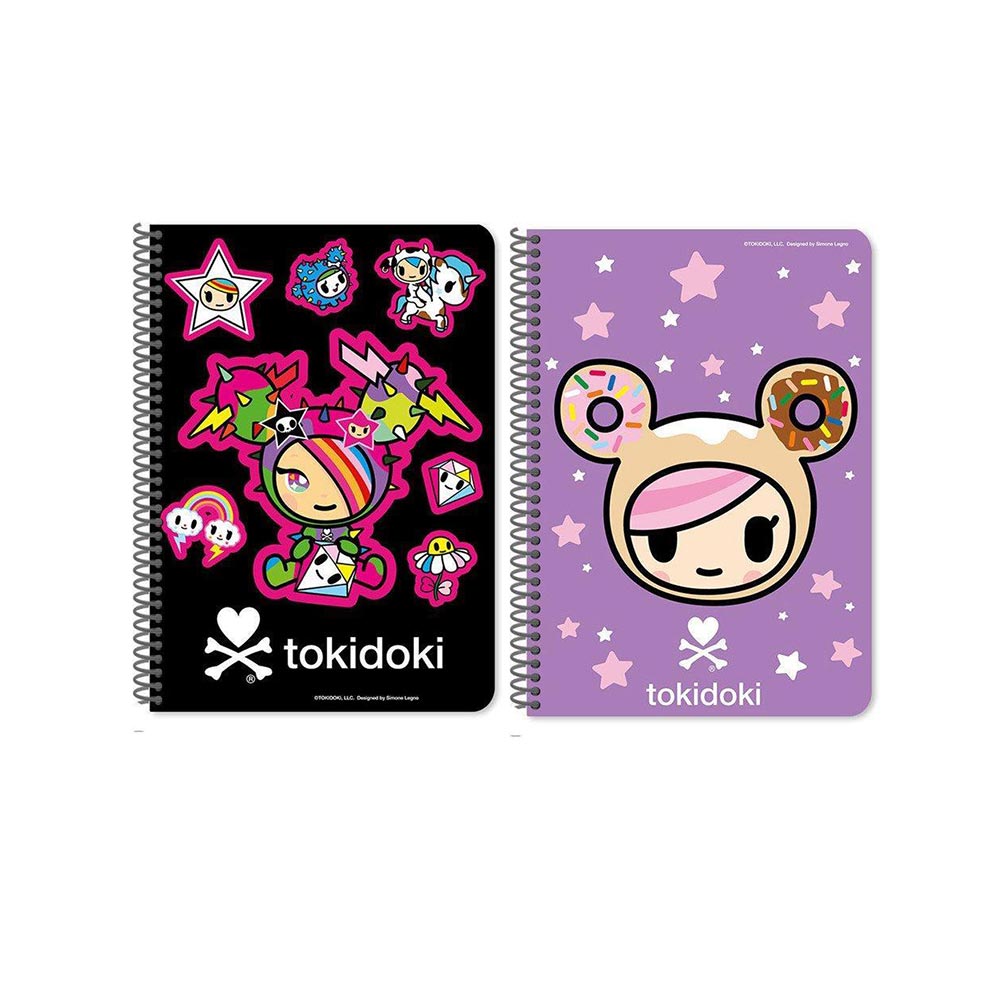 Τετράδιο Β5 Σπιράλ Ριγέ 60Φ 2Θ Tokidoki 2 Σχέδια 470335 Must - 106314