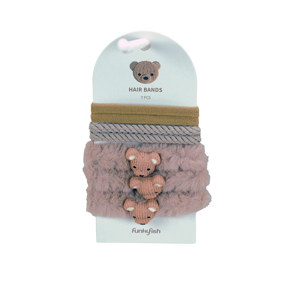 Λαστιχάκια Μαλλιών Σετ των 7 τεμαχίων Brown Bear 300-30303 Funkyfish - 118686